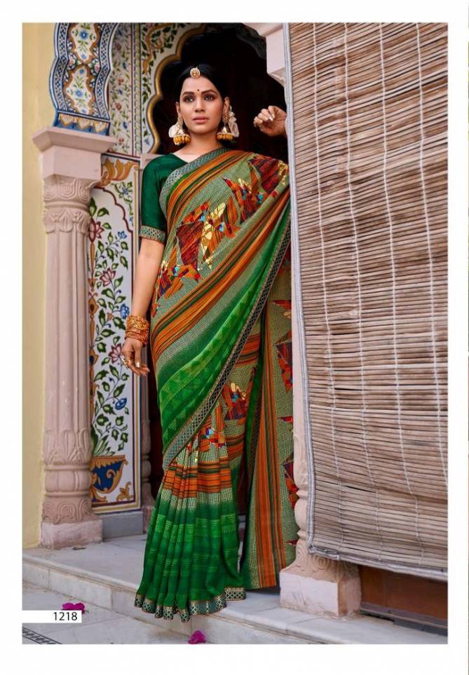 Laxminam Shruthi 3 Fancy Party Wear Georgette Designer Saree Collection